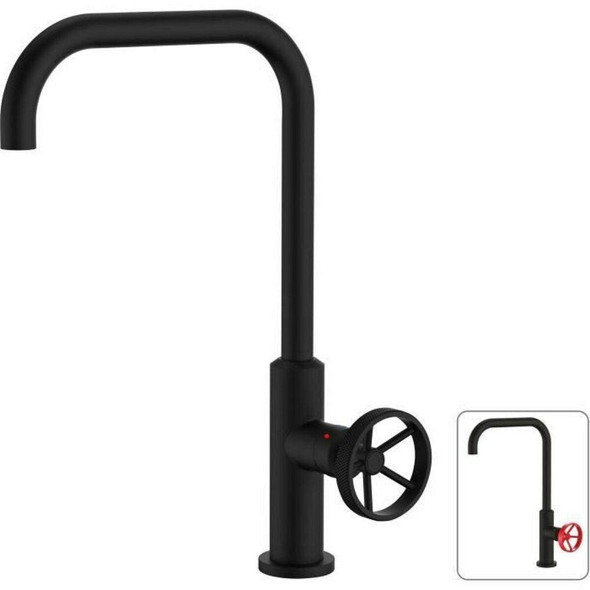 Mixer Tap Rousseau industrial Matte back