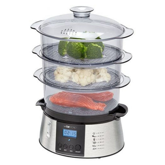 Food Steamer Clatronic DG 3547 inox Black Transparent 800 W