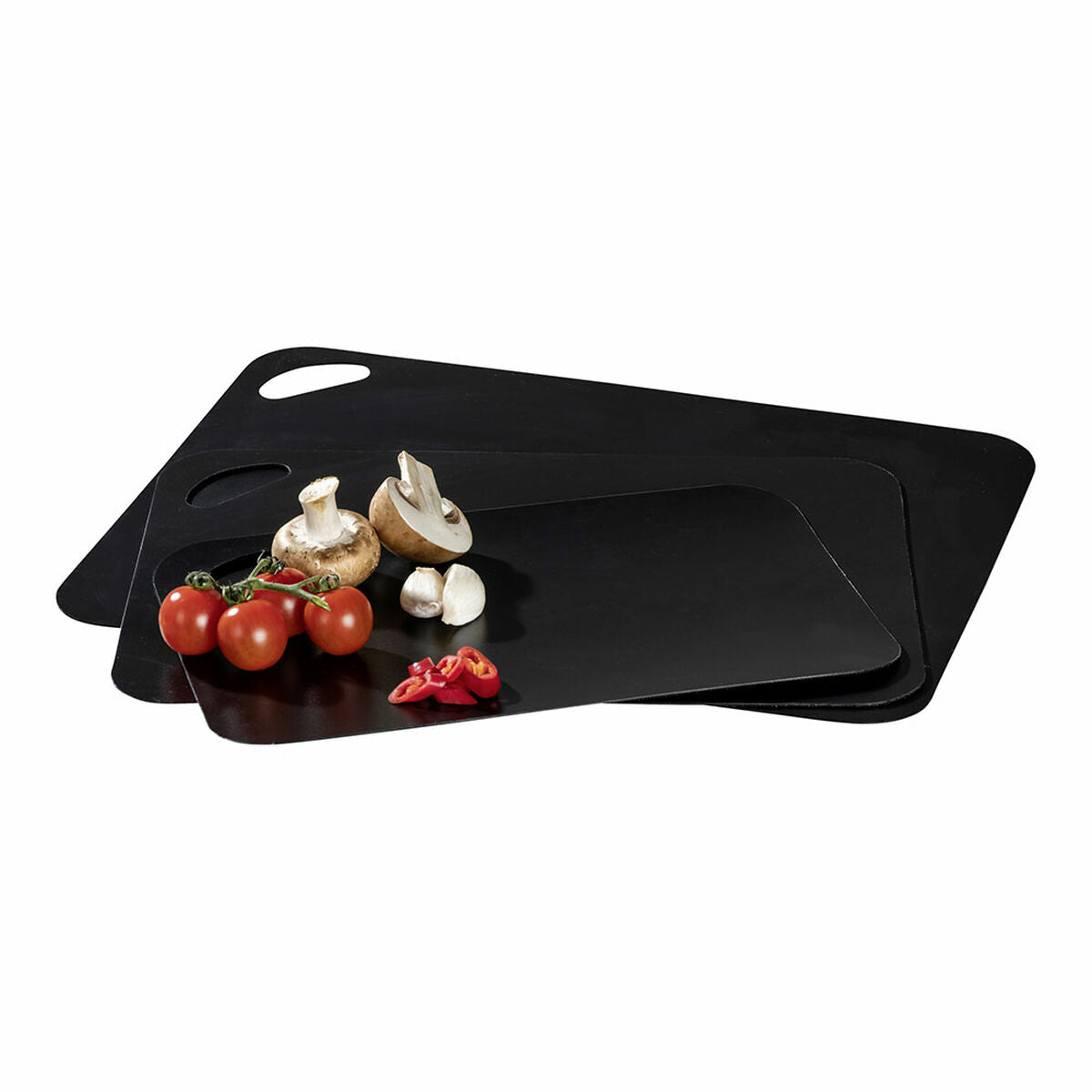 Set of chopping boards Wenko 55055100 Black Plastic (3 Pieces)