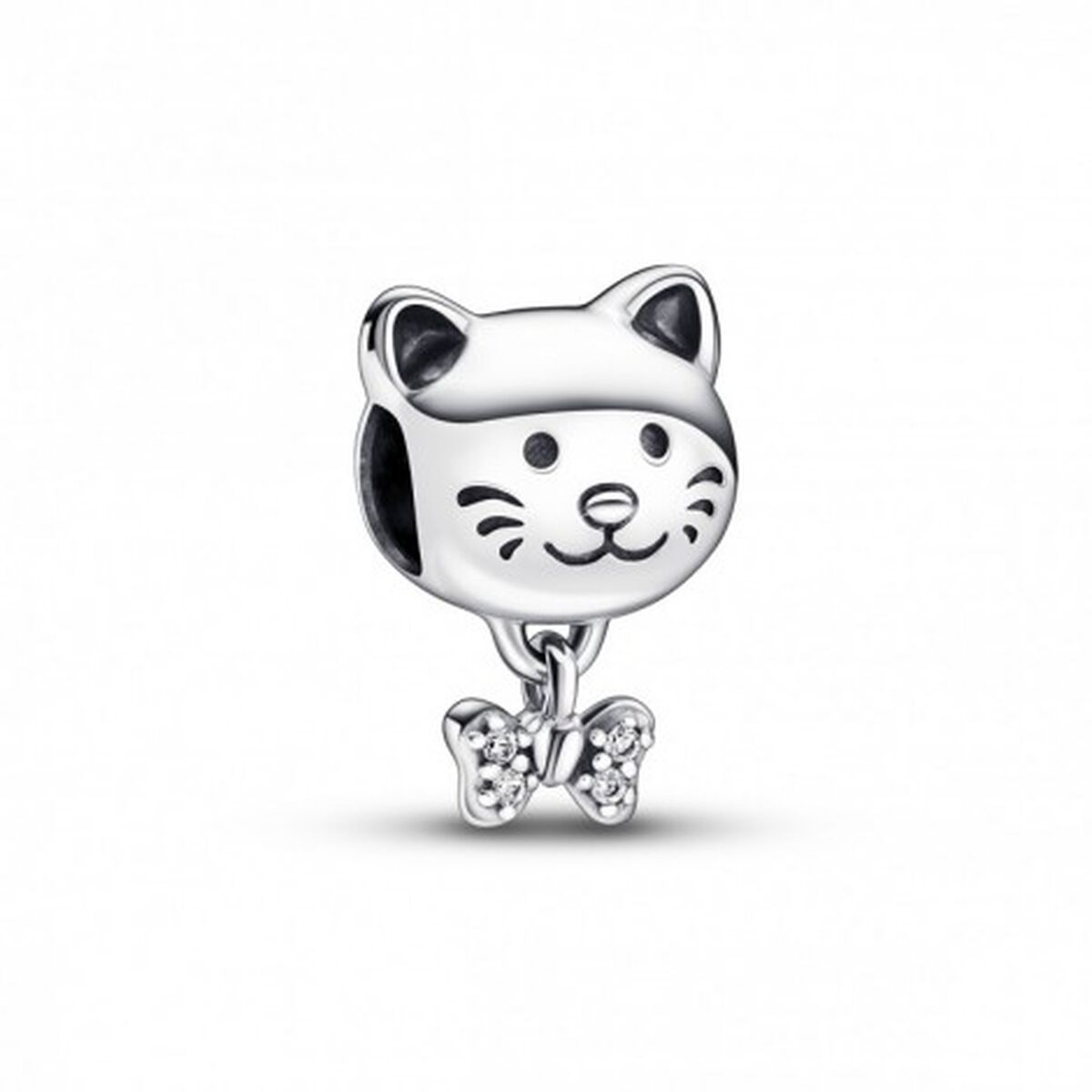 Woman's charm link Pandora PET CAT & BOW byKim Pandora