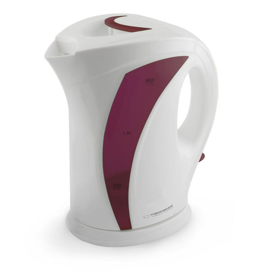 Kettle Esperanza EKK018R White Red Plastic 2200 W 1,7 L