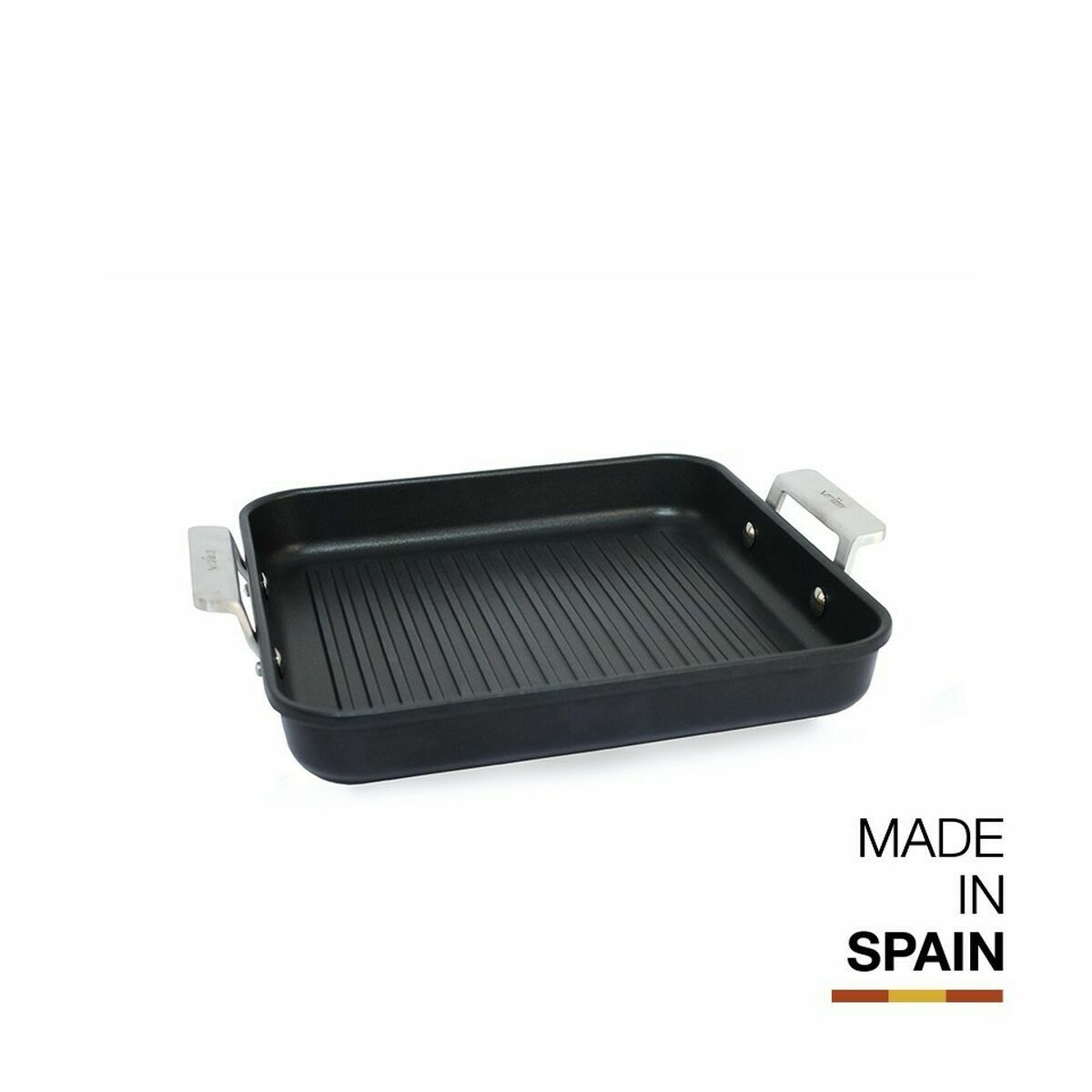 Grill hotplate Valira AIRE 23X23. Black Aluminium (1 Unit)