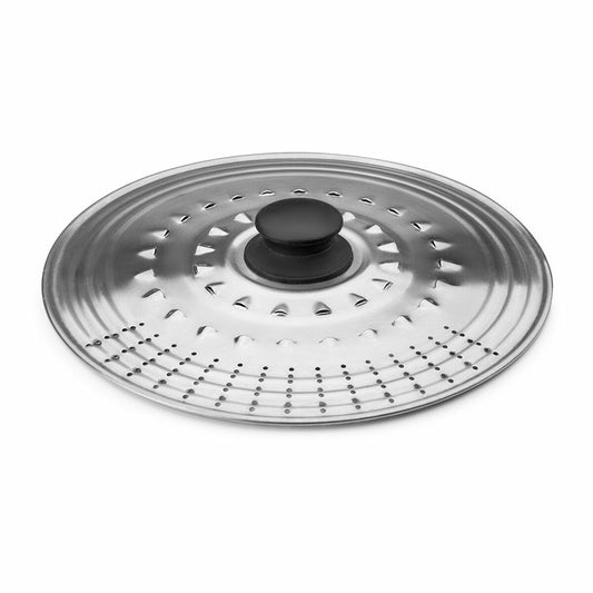 Frying Pan Lid Ibili 714219 Ø 18 cm Silver Metal Stainless steel