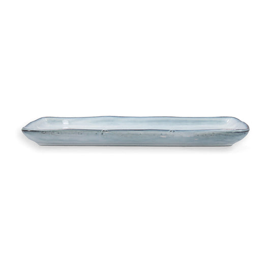 Serving Platter Quid Boreal Blue Ceramic 28 x 14 cm (4 Units) (Pack 4x)