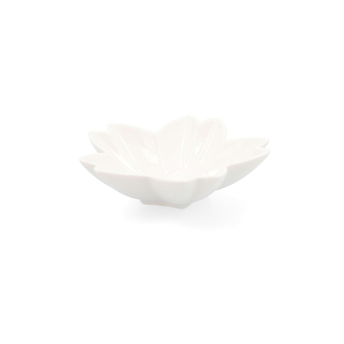 Snack tray Quid Select White Ceramic Flower (6 Units) (Pack 6x)