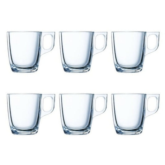 Piece Coffee Cup Set Luminarc Nuevo (6 pcs) Transparent Glass 90 ml 6 Pieces