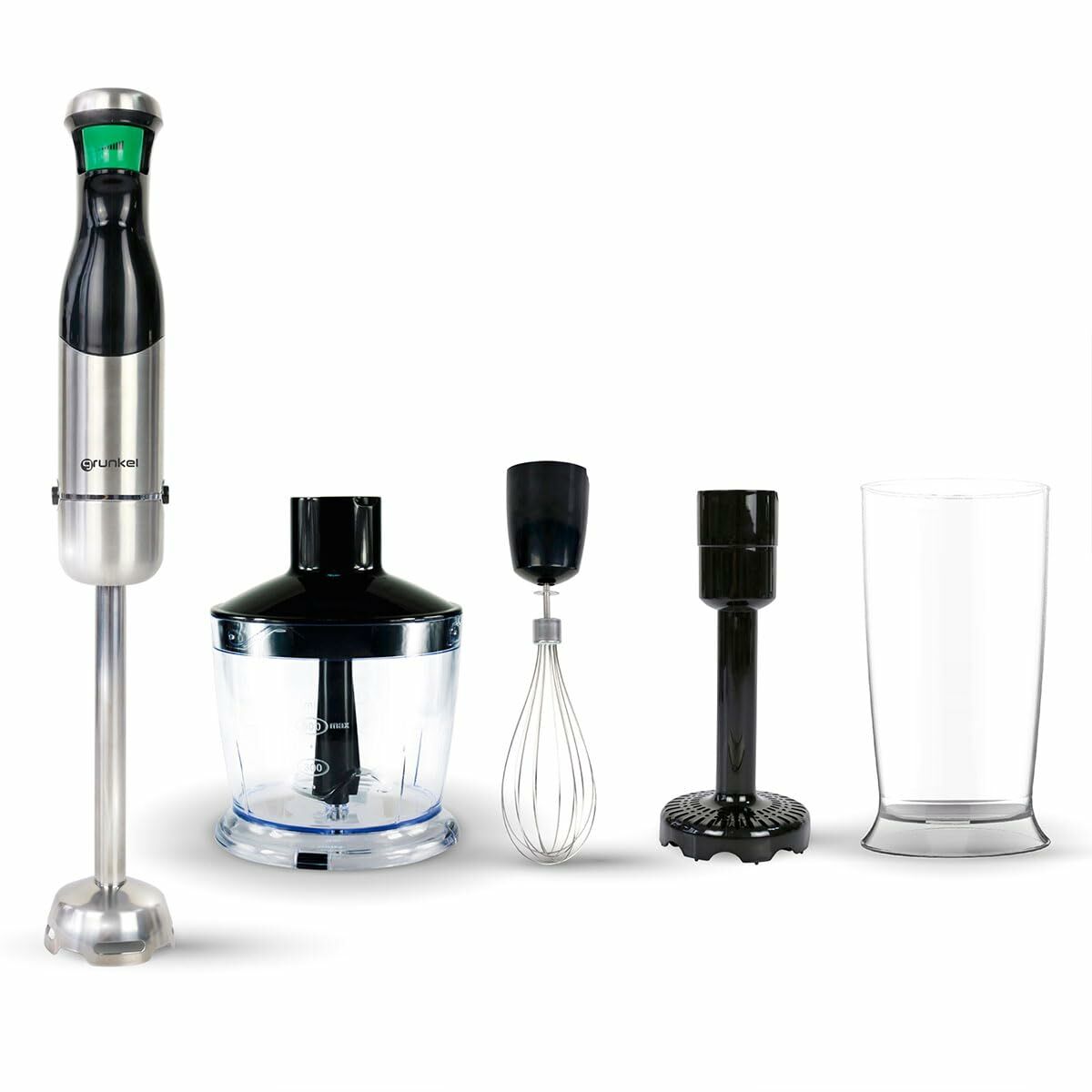 Multifunction Hand Blender with Accessories Grunkel Black Silver 800 W