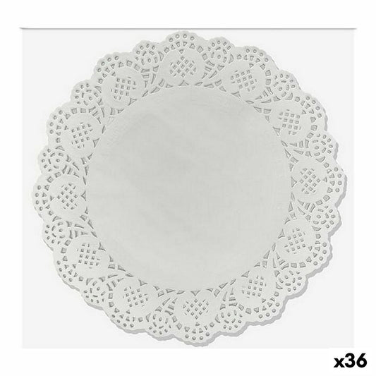 Cake stand Wooow White Paper 24 Pieces