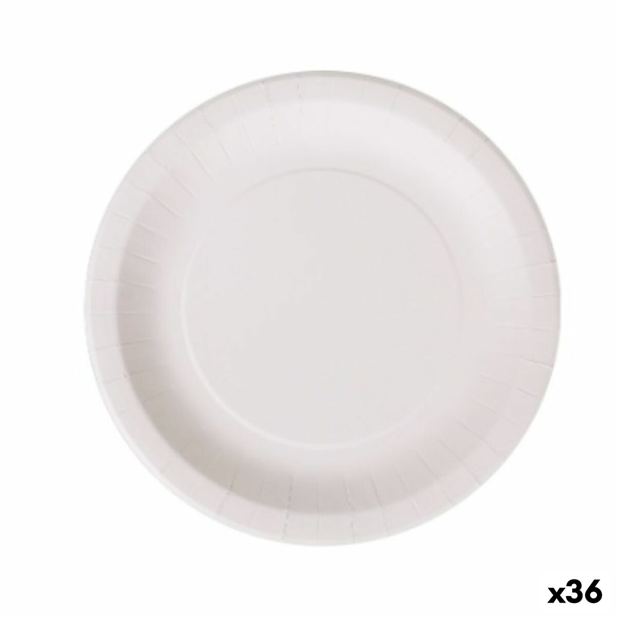 Plate set Algon Disposable White Cardboard 28 cm (36 Units)