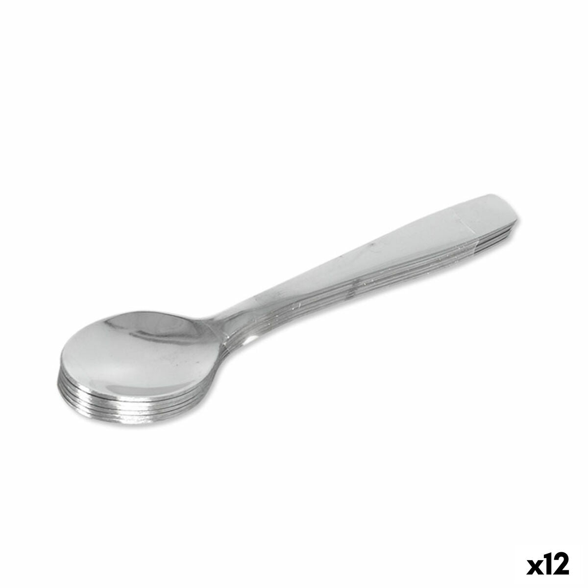 Set of Spoons Quttin Madrid Tea Silver 12 Units