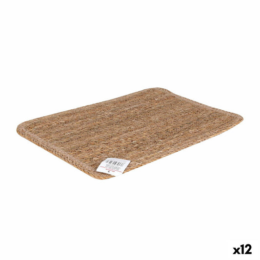 Table Mat Privilege wicker Rectangular 40 x 30 x 0,5 cm (12 Units)