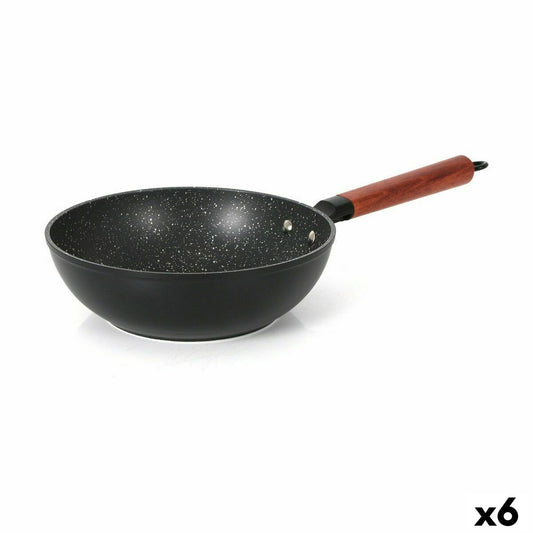 Wok Pan Quttin Doha Toughened aluminium 50 x 28 x 9 cm (6 Units)