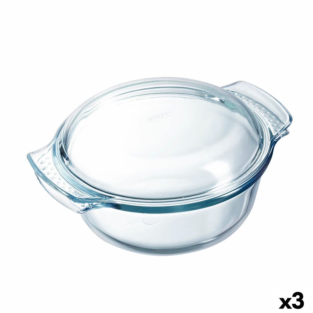 Oven Dish Pyrex Classic Vidrio Transparent Glass 33 x 26 x 12 cm With lid (3 Units)