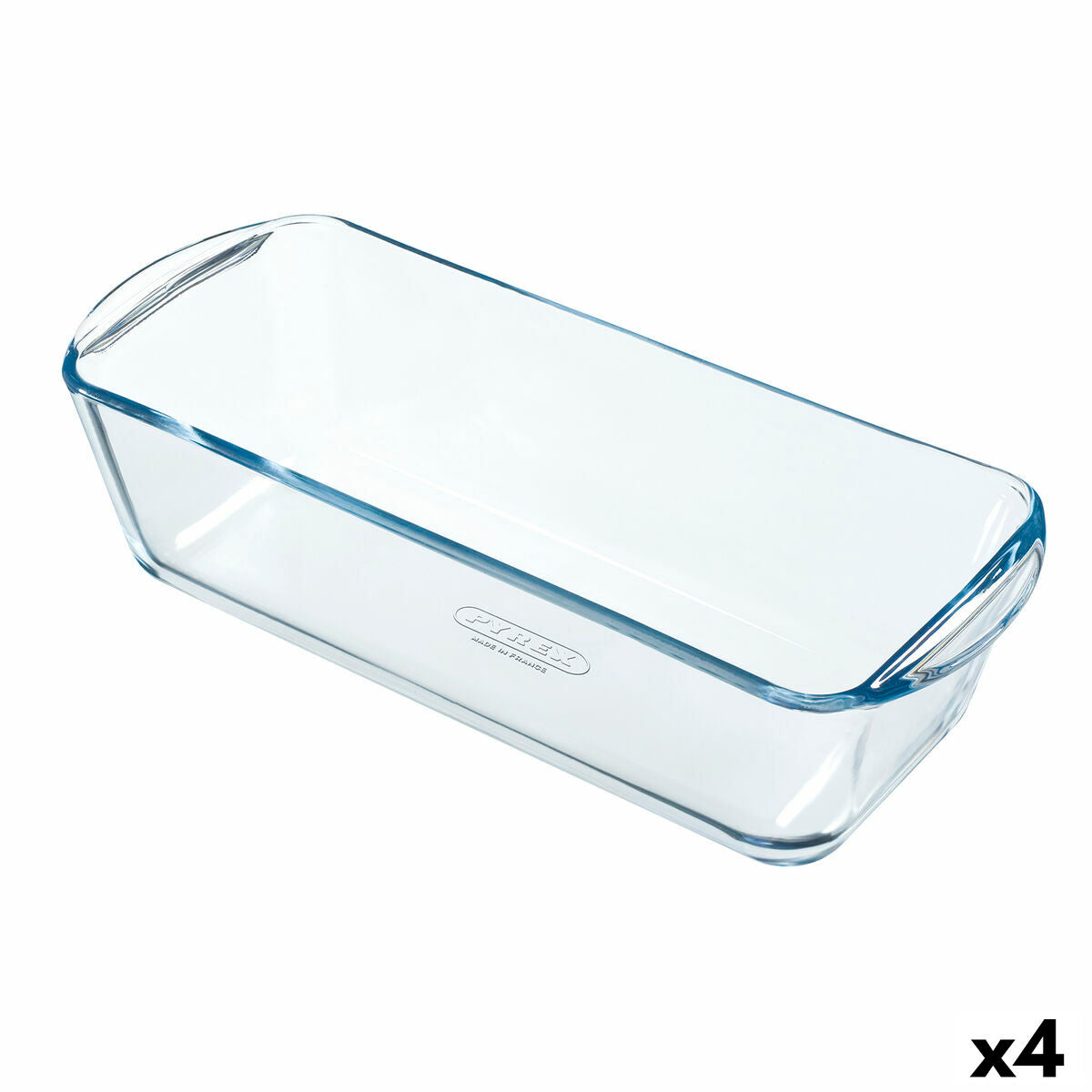 Oven Mould Pyrex Classic Vidrio Rectangular Transparent 32 x 12 x 8 cm (4 Units)