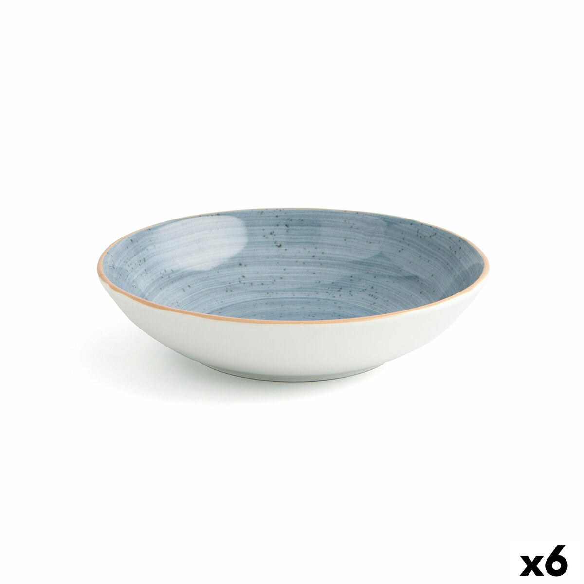 Deep Plate Ariane Terra Ceramic Blue (Ø 21 cm) (6 Units)