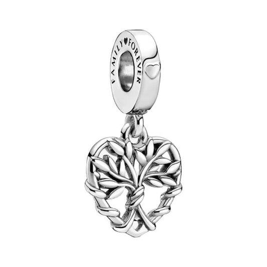 Woman's charm link Pandora HEART FAMILY TREE DANGLE CHARM byKim Pandora